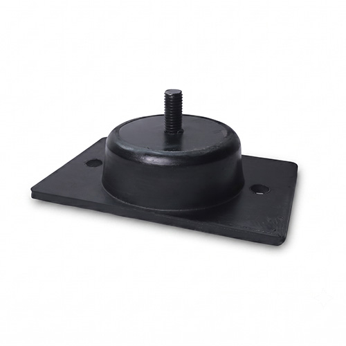 Soporte rectangular con platina y tornillo 1/2