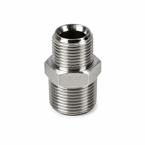 Adaptador recto npt macho x npt macho