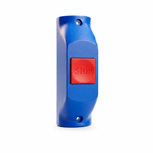 Timbre de parada fijo azul