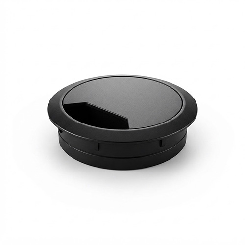 Pasacable para mesa negro 60 mm