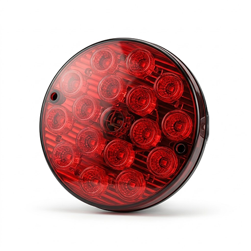 Lámpara LED redona roja