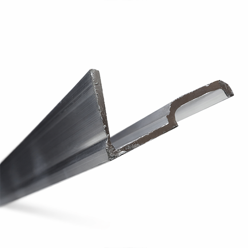 Perfil aluminio tapa remache doble